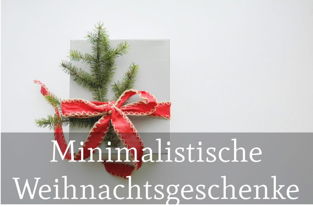 minimalistische weihnachtsgeschenke