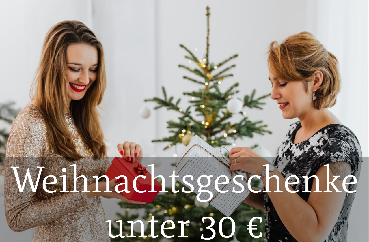 10 tolle Weihnachtsgeschenke für Frauen –  alle unter 30 Euro!